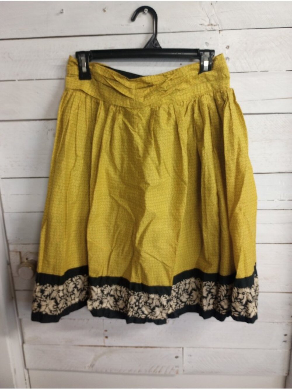 Anthropologie Odille Flare A-line Lined Skirt, Floral Colorful, Size 2 Boho